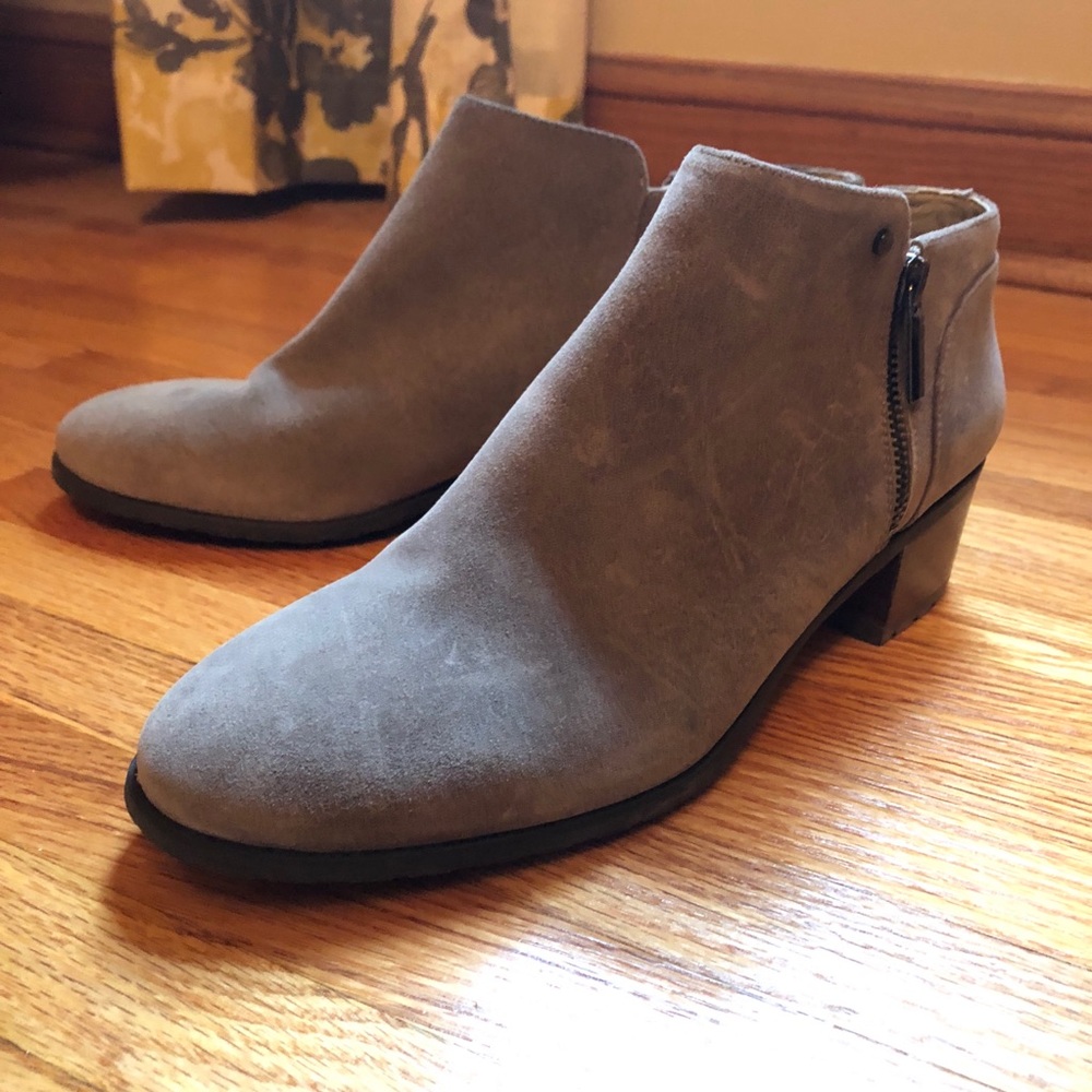 Karl Lagerfeld Paris suede booties